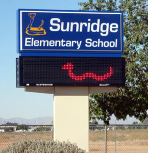 Sunridge Elementary School sign